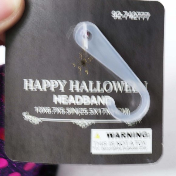 Witch Hat & Spiderweb Halloween Headband - Picture 8 of 8